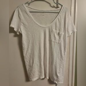 Caslon white Tshirt with pocket